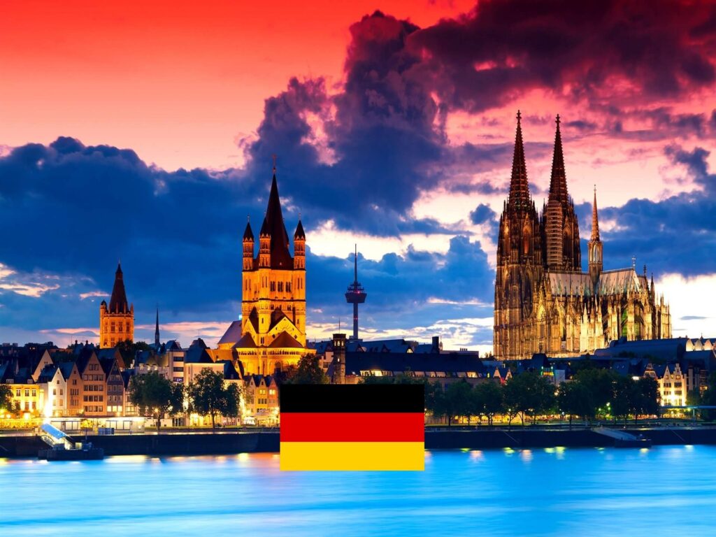 Países mas visitados de Europa » Turismo alemania lago bandera